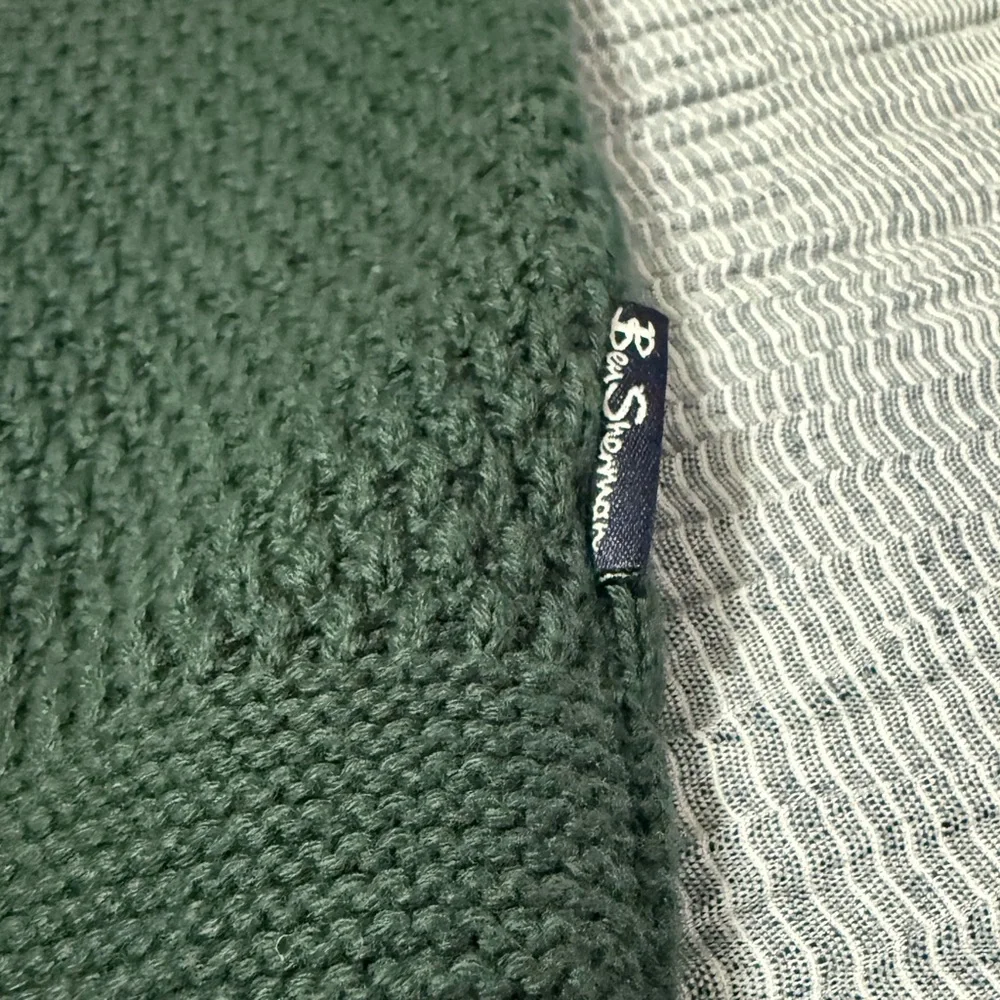 Ben Sherman Sweater‎ Men XL Green/Spruce 100% Cotton Crew Neck Preppy Minimalist